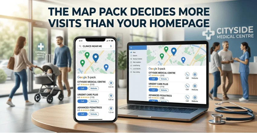 The map pack decides more visits than your homepage.
